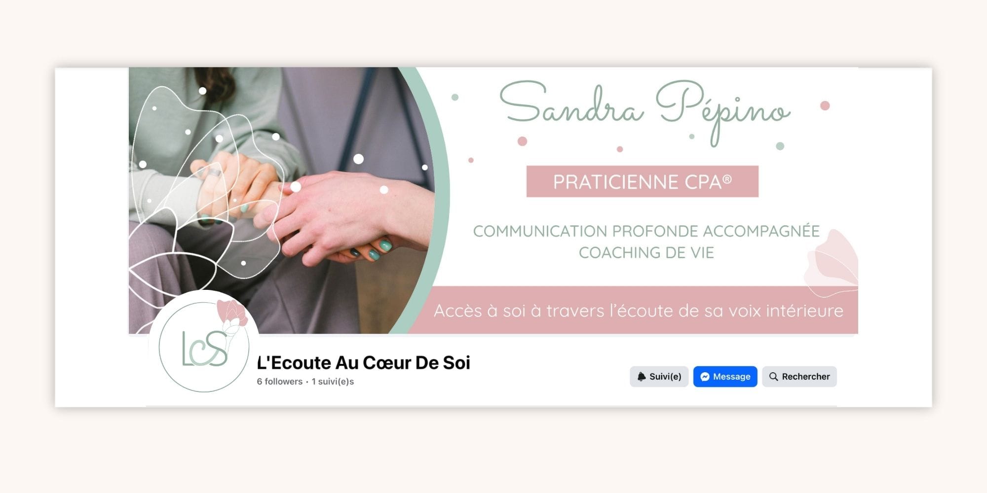 visuels pour les réseaux sociaux - bannière l'écoute au coeur de soi